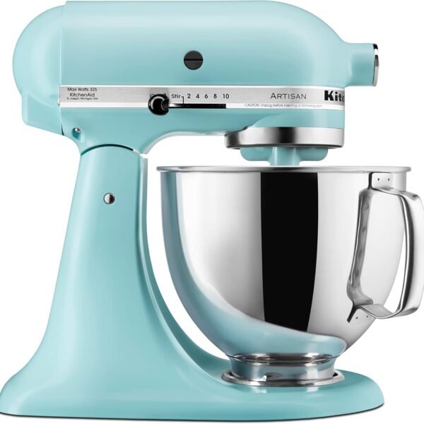 【New Uesrs Sale】KitchenAid Artisan Series 5 Quart Tilt Head Stand Mixer with Pouring Shield KSM150PS, Matte Black